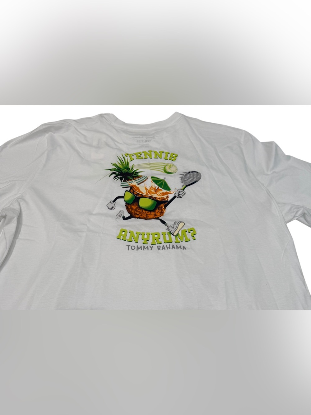Tommy Bahama Men’s‎ Tennis Pineapple- Anyrum T-Shirt - White XXXL NWT